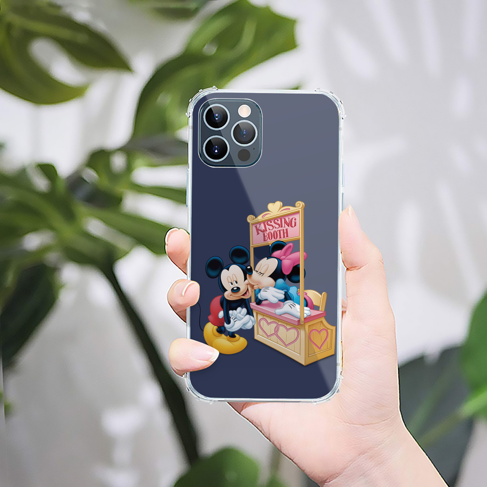 （画像用） ミッキーマウス Mickey Mouse 【iPhone 12シリーズ対応】透明スマホケース（クリアソフトケース）